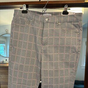 LOFT High Rise Skinny Jeans in Plaid